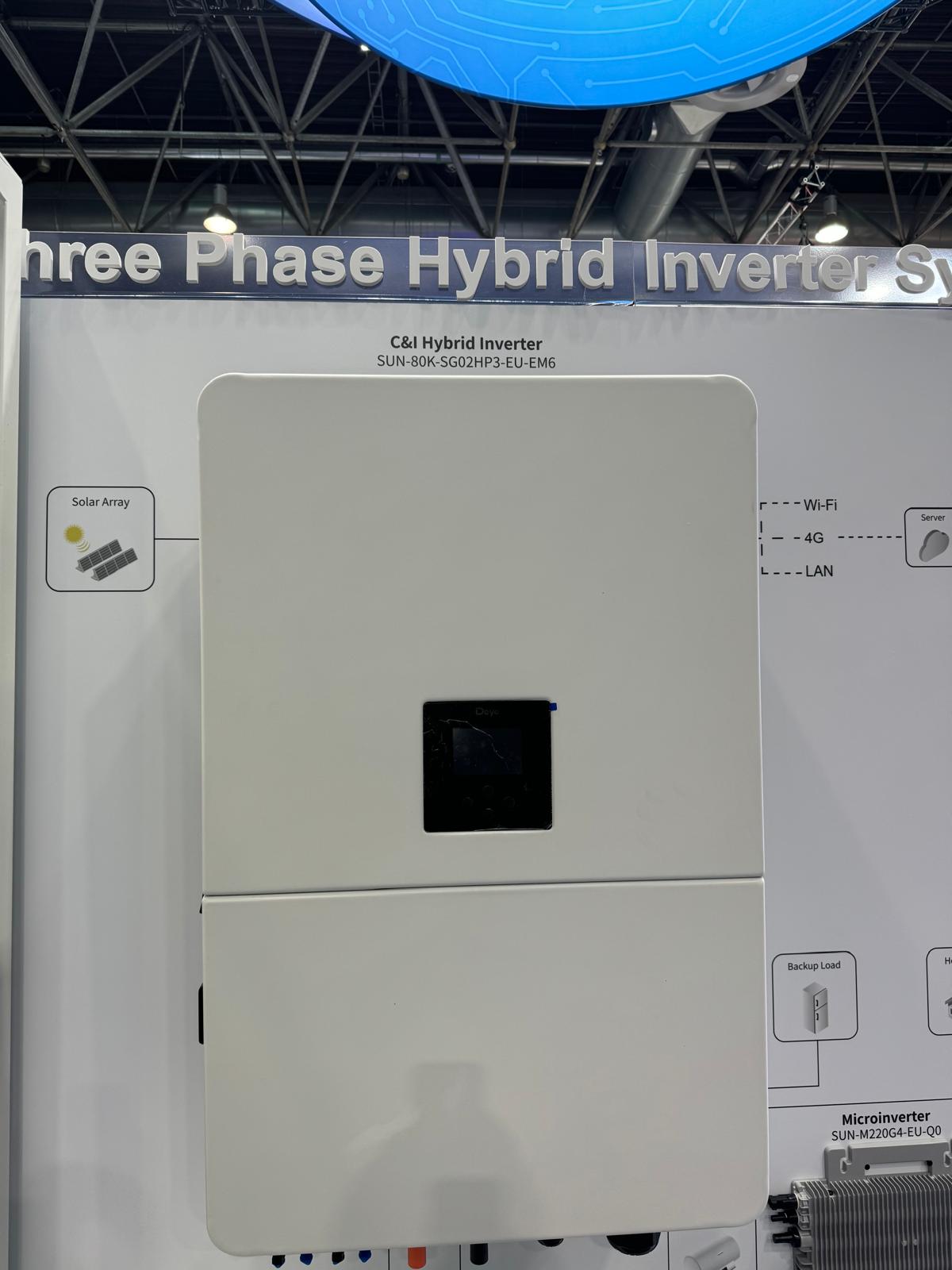 Deye 60KW 70KW 75KW 80KW Hybrid Inverter SUN-60/70/75/80K-SG02HP3-EU-EM6