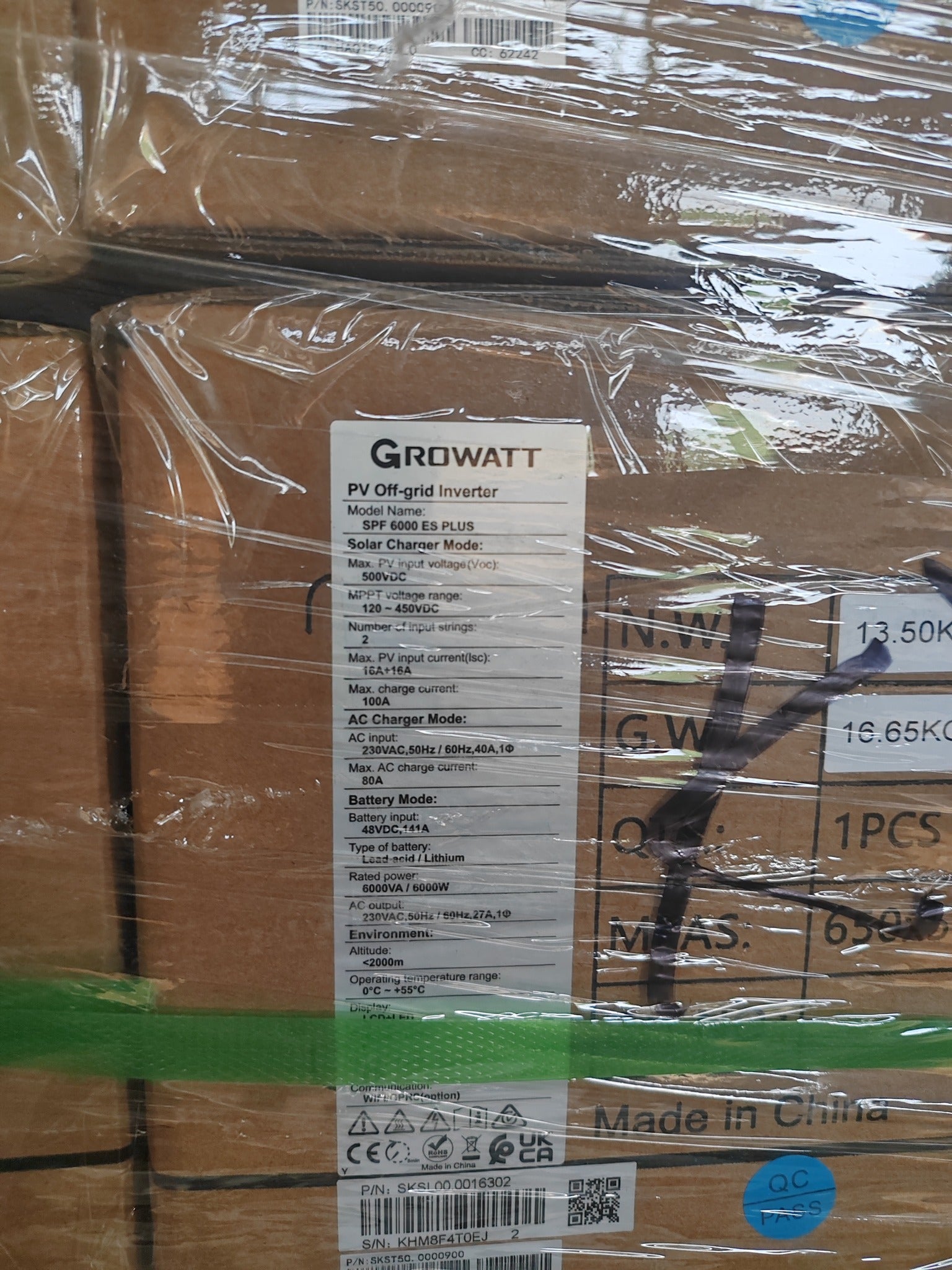 Growatt 6KW Off Grid Inverter SPF 6000 ES Plus