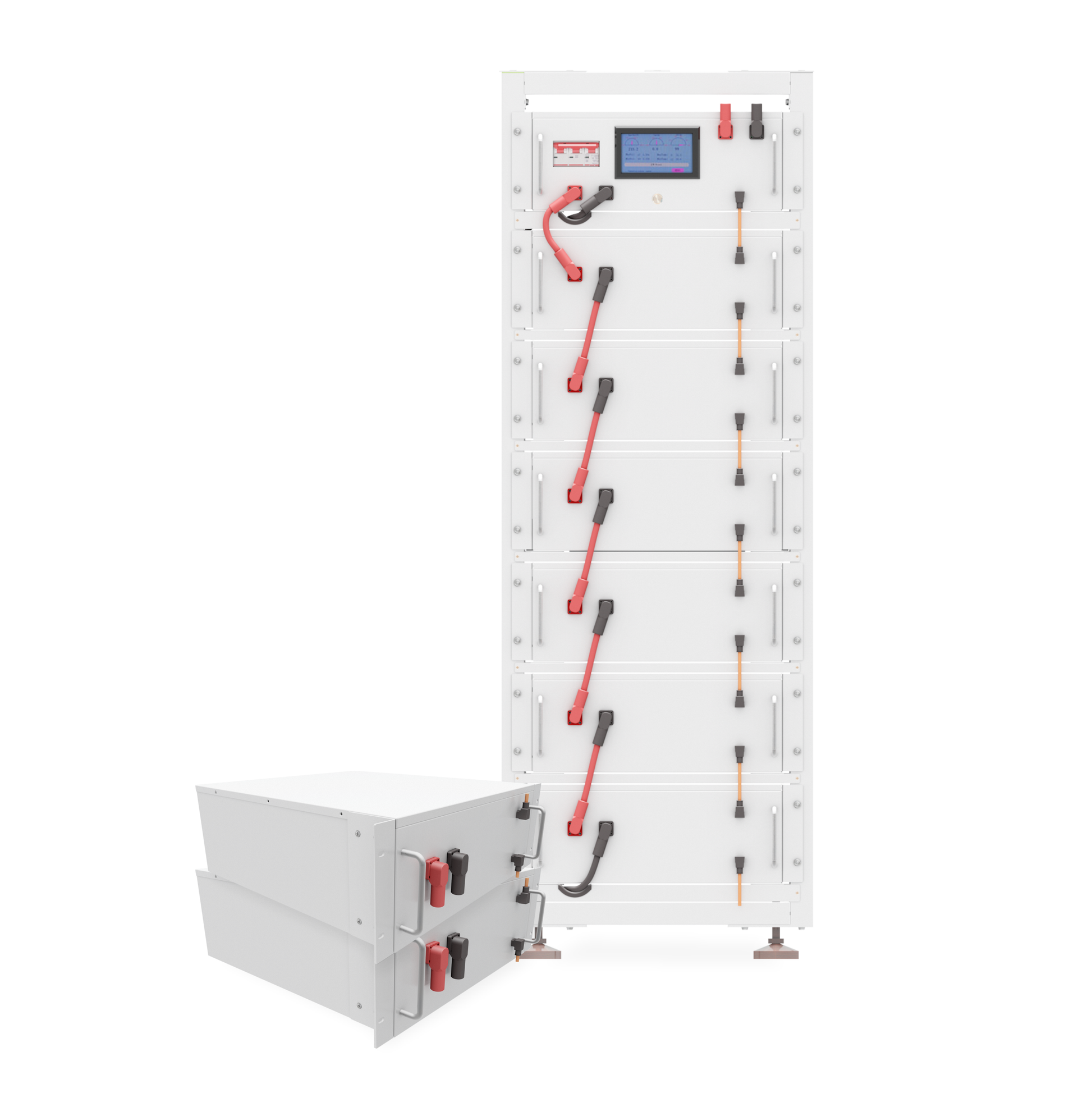 High Voltage 307.2V 409.6V 512V 30kwh 40kwh 51kwh Rack Mounted Lithium Battery