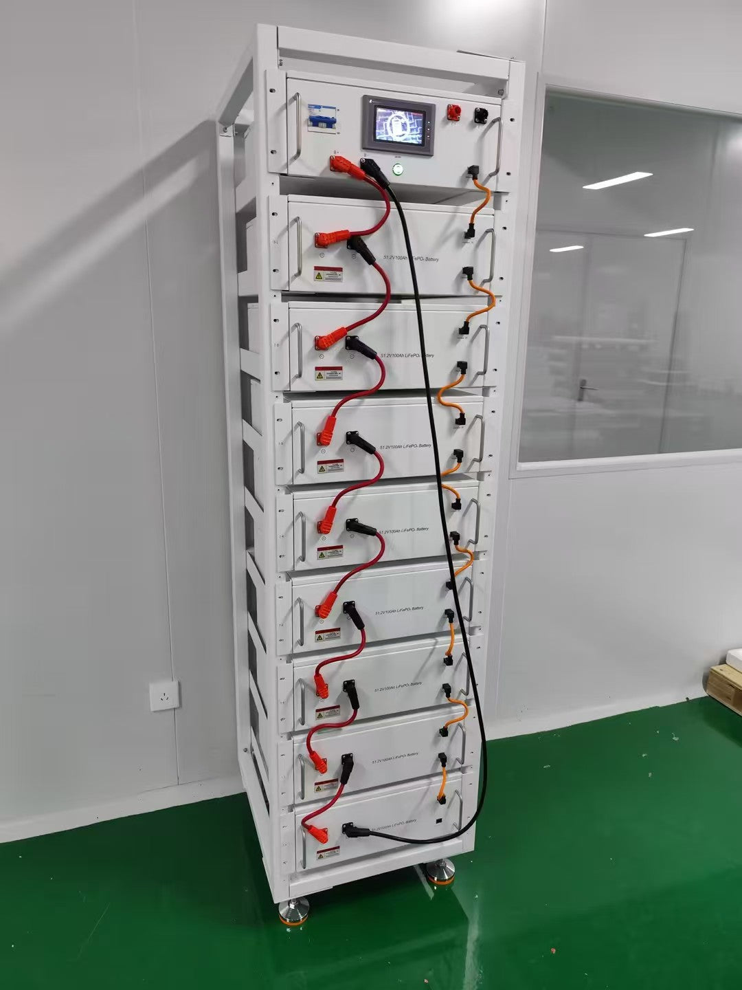 High Voltage 307.2V 409.6V 512V 30kwh 40kwh 51kwh Rack Mounted Lithium Battery