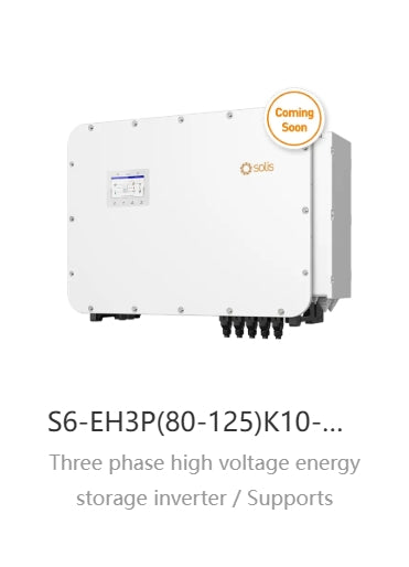 Solis 80KW 100KW 125KW Hybrid Inverter S6-EH3P(80-125)K10-NV-YD-H